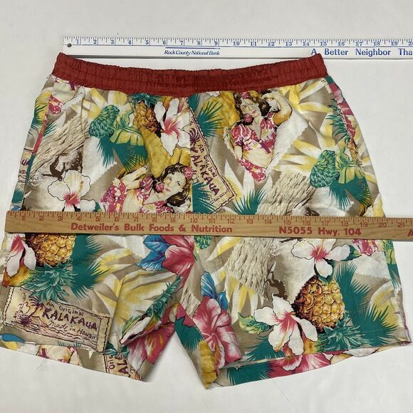 Patrick Einhorn Hawaiian Swim Shorts Sz Medium Mens Beach Trunks Tropical USA - Picture 3 of 11